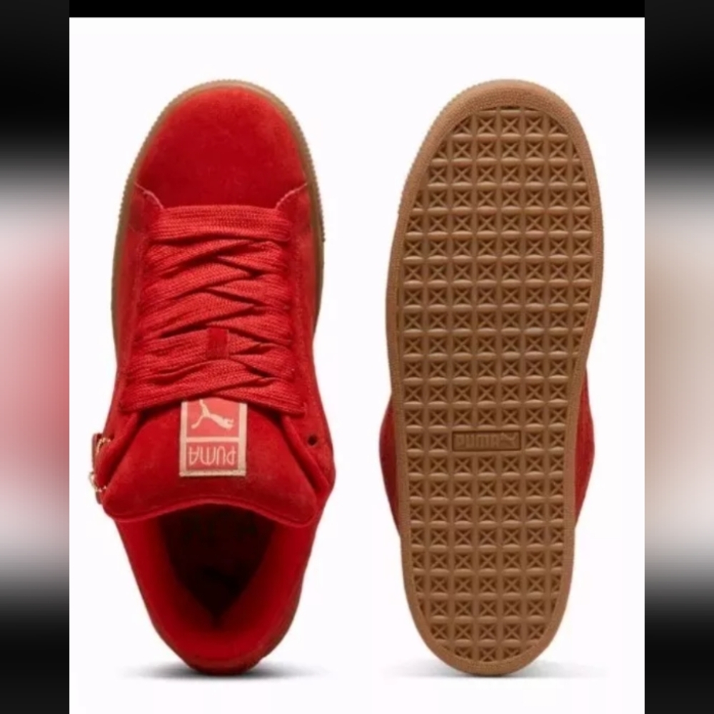 Puma PLAY LOUD Suede XL Red / Gum Low Sneakers 401709_01 Men's - Picture 4 of 8